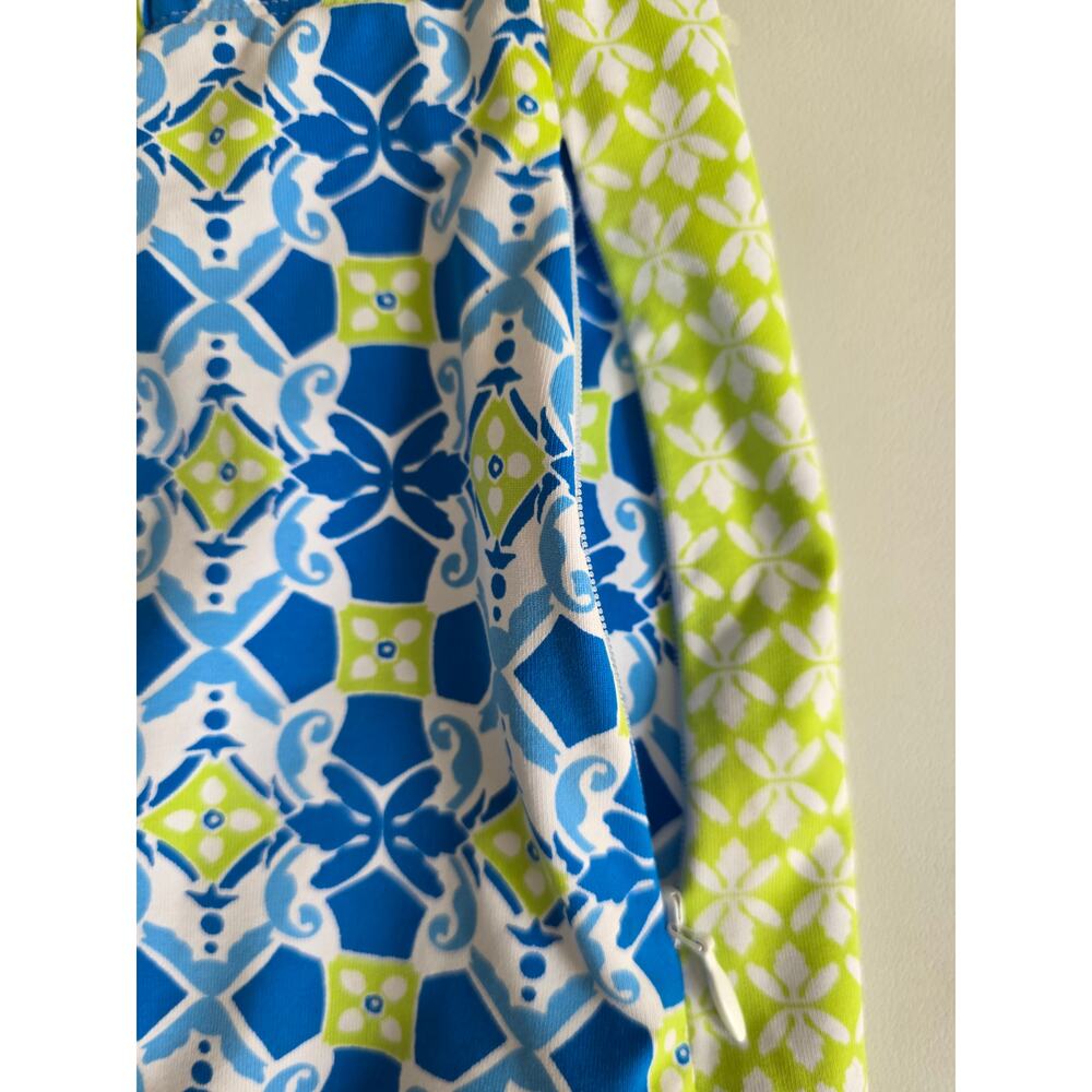 J. McLaughlin Palm Springs Geometric Print Zip Pocket Skort Size XS - Picture 2 of 8